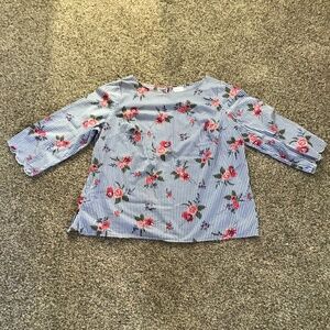 Liz Claiborne 3/4 Sleeve Summer Blouse Sz 1x